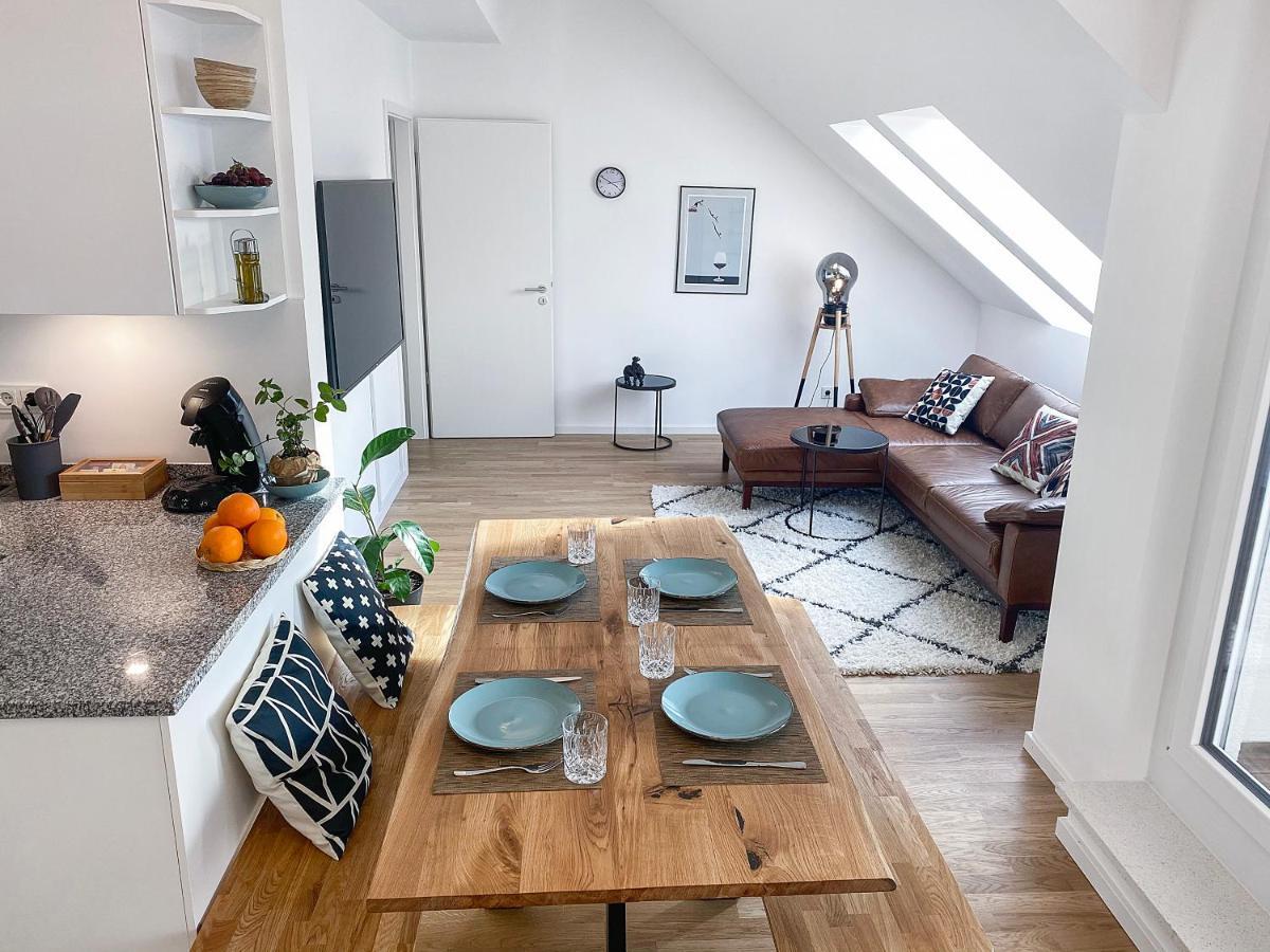 Modern & Stylisch - Penthouse-Feeling Nahe Flughafen Muenchen Leilighet Freising Eksteriør bilde